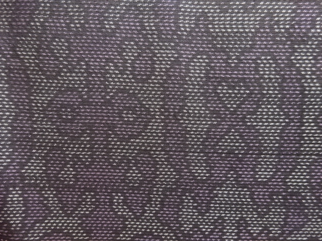 JAPANESE KIMONO / ANTIQUE ABSTRACT PATTERN WOVEN DORO OSHIMA TSUMUGI K